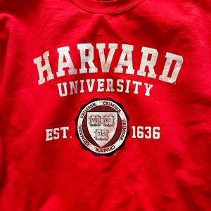 Red Harvard University Crewneck